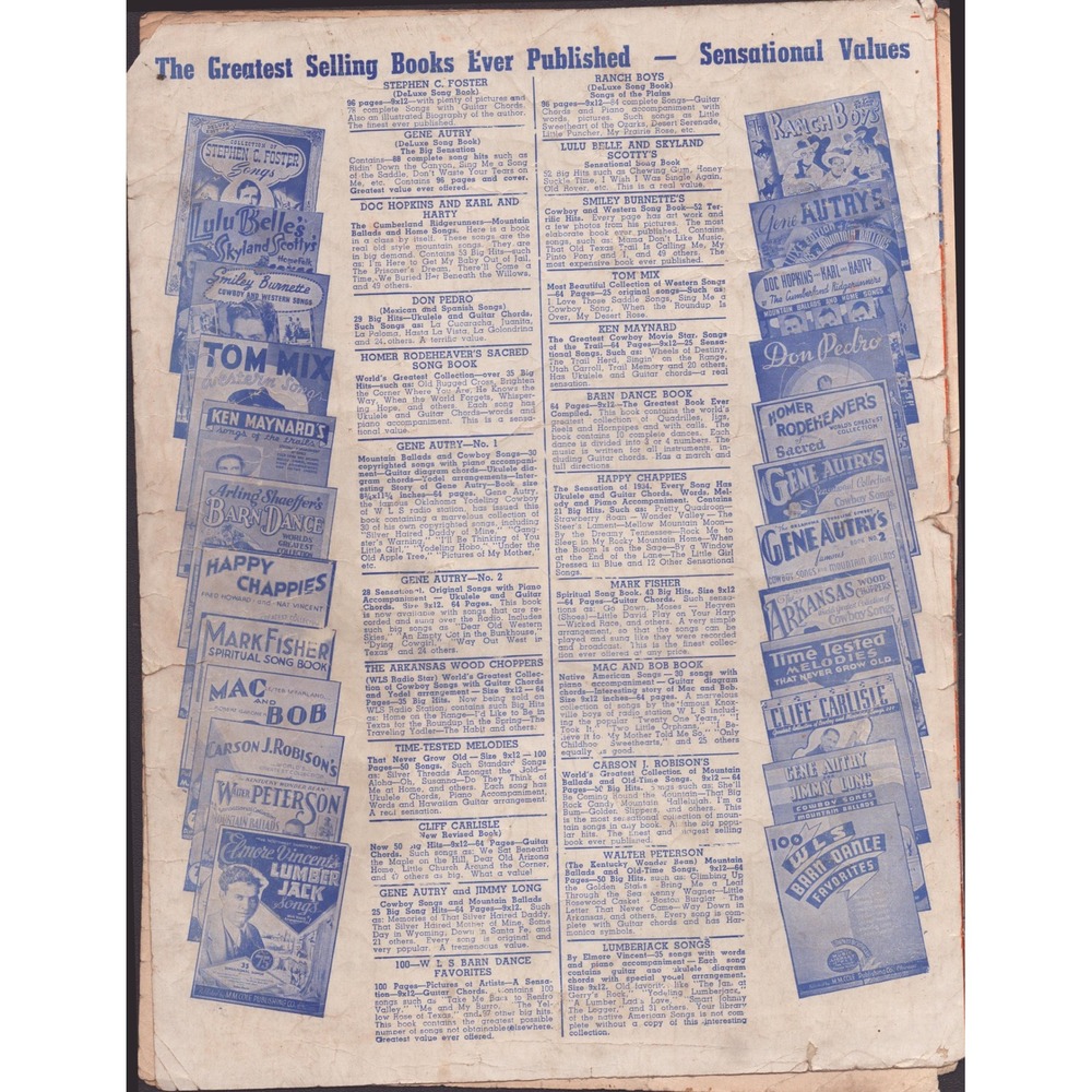 Vintage Home On The Range Sheet Music Calumet Music Co Mark Fisher Orchestra - Picture 2 of 2